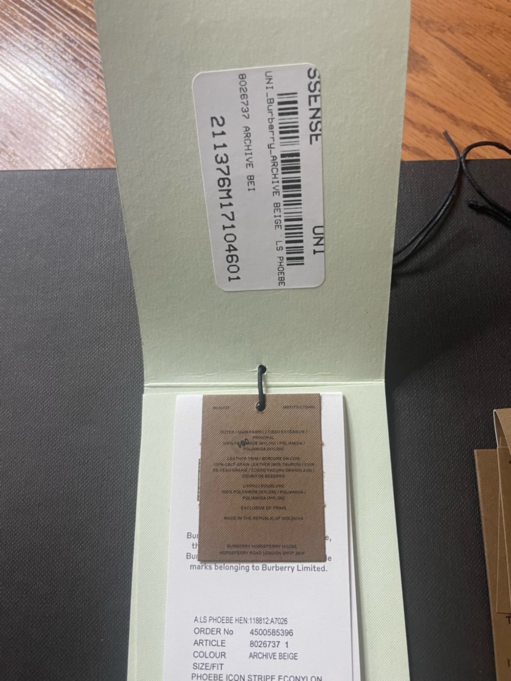 Burberry Thomas Bear Keychain Archive Beige Check Bag Charm - Picture 9 of 11